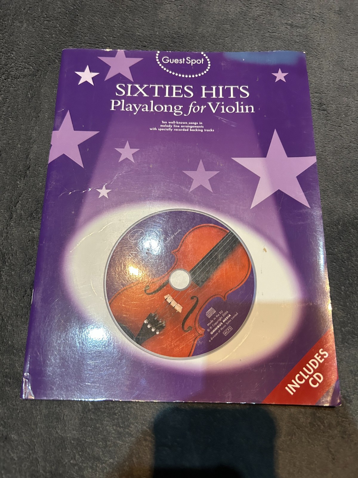 Sixties Hits Playalong For Violin Vln Book/Cd by Various (Free P+P)
