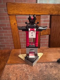 Lego 2254 Ninjago Moutain Shrine Parts & 30428 Green Dragon Ninja Mech