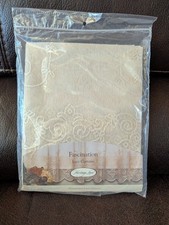 HERITAGE LACE CURTAINS FASCINATION 48" X 63" PANEL LATTE NEW MADE IN THE USA