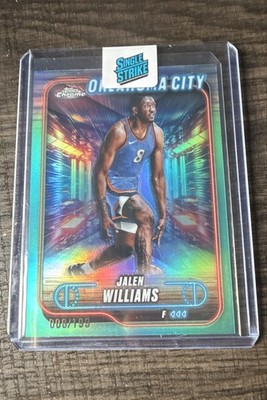 2024-25 Topps Chrome - Jalen Williams #63 Aqua Refractor /199