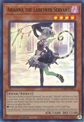 Yugioh! Arianna the Labrynth Servant - TAMA-EN017 - Ultra Rare - 1st Edition Nea