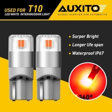 2X T10 Interior 194 2825 Marker LED Parking Canbus Light Bulb Pure Red