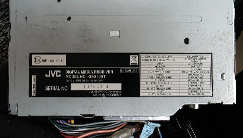 JVC Radio KD-X50BT Autoradio mit Bluetooth USB und Aux-In - Bild 3 von 4