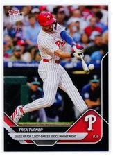 2025 Topps Now Black Foilboard Trea Turner 05/10 Philadelphia Phillies #571
