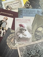 Set of 20 Vintage Label Books Literature Stickers Scrapbooking Beatrix Potter