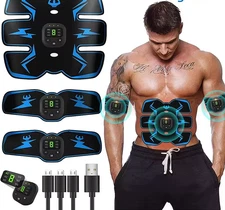 Abdominal Muscle Stimulator Trainer EMS Abs Wireless Leg Arm Belly Exercise