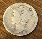 1926 Mercury Dime Philadelphia 90% Silver Roaring 20s Coin Winged liberty ￼
