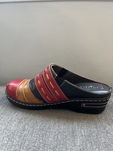 L’artiste Spring Step Leather Clog Multicolor Comfort Anti Fatigue Size 39 - Picture 6 of 7