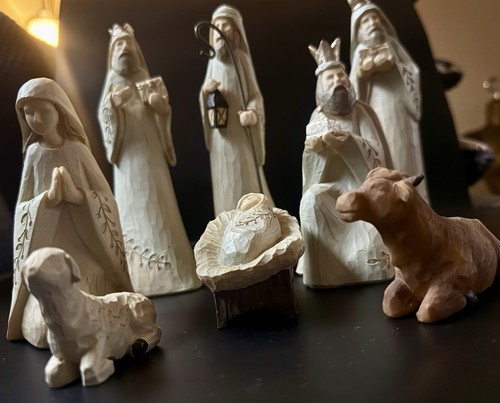 Nativity Scene Figures Christian Christmas Décor Young Incorporated 8 Pieces - Picture 11 of 16