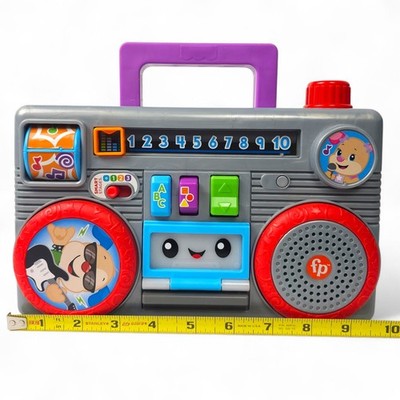 Fisher-Price Laugh & Learn Busy Boombox GWN49 Musical Toddler Toy Smart Stages