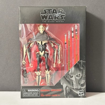Star Wars 6'' Black Series General Grievous Deluxe Set D01 Staggered Lightsabers