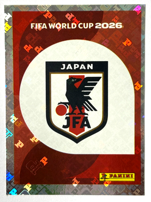 FIFA World Cup 2026 ブラジル vs 日本 記念グッズ M 2026 FIFA WC USA Panini Sticker #429 JPN 1 JAPAN SHIELD Brazil
