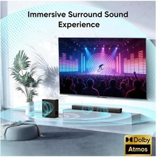 Powerful 5.25" Subwoofer Soundbar - Bluetooth Speaker