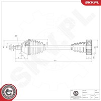 Esen SKV Antriebswelle 40SKV282 FüR VW Golf 7 5G1 BQ1 BE1 BE2 Variant BA5 BV5 8