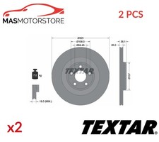 BREMSSCHEIBEN SATZ PAAR HINTEN TEXTAR 92319905 2PCS A FÜR JAGUAR F-TYPE