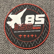 Parche parche F-16 Belgian Air Force 85 YEARS 350 SQN EBFS FLORENNES gancho y bucle PVC