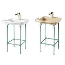 Tragbare Spüle mit Ständer, Keramik, für Camping, Indoor, Garten, Geschirrspülen,