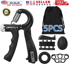 5PHand Grip Strengthener Strength Gripper Finger Exerciser Forearm Power Trainer