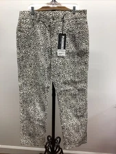 Pleasures Jeans Mens Crystal Cheetah Denim New Animal Print Pants SZ 36, New.