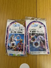 Lot Of 2 Vintage 1990 Intex The Wet Set 20" Swim Ring Pool Float 59230