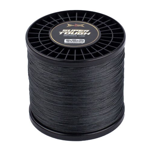 HERCULES SUPER TOUGH Black PE Braided Fishing Line 4LB-160LB 4/8 Strands - Picture 6 of 30