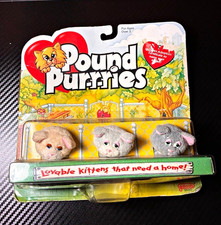 Galoob Pound Pur-r-ries Mini 3-kitten Plush Set 1995 Vintage