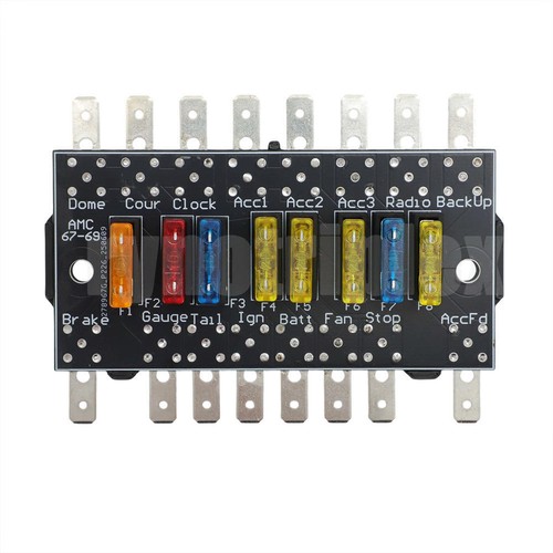 NEW Direct Bolt in Replacement Fuse Panels For AMC 1967-1969 Models 1968 Panels - Picture 7 of 8