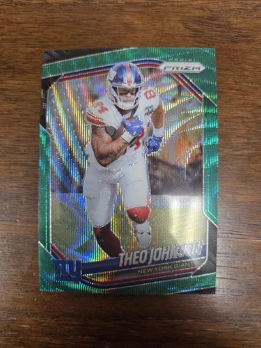 2025 Panini Prizm Football Green Wave Theo Johnson #211
