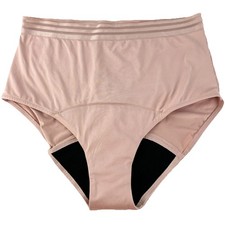 Thinx Period Menstrual Leak Panties Hi Waist Dusk Mauve Heavy Absorbency Large