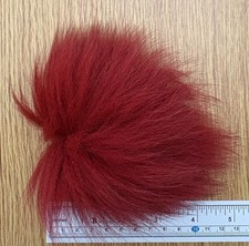 Arctic Fox Tail Piece. Fly Tying. Rich Red Brown