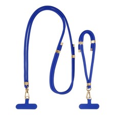 Adjustable Phone Crossbody Lanyard and Wrist Strap Lanyard Kit, Blue