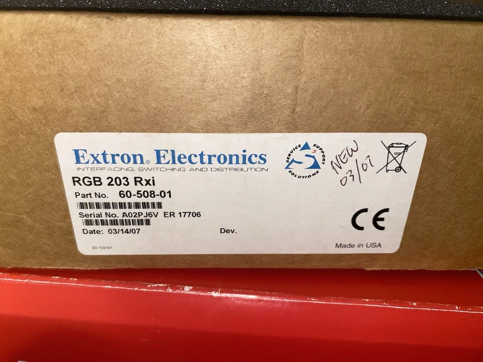Extron RGB 203 Rxi 60-508-01 Universal Video Interface with Audio Video Inter - Image 3 of 4
