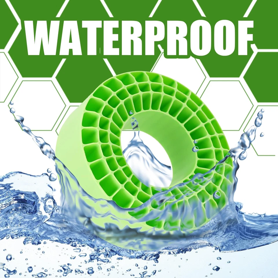 4 PIEZAS Inserto de goma de silicona Espuma para neumáticos de 132-134 mm (5,25" OD) 2,2" (Verde) Foto 4 de 4