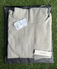 New Fear Of GOD Essentials Smoke Hoodie Size Medium AUTHENTIC