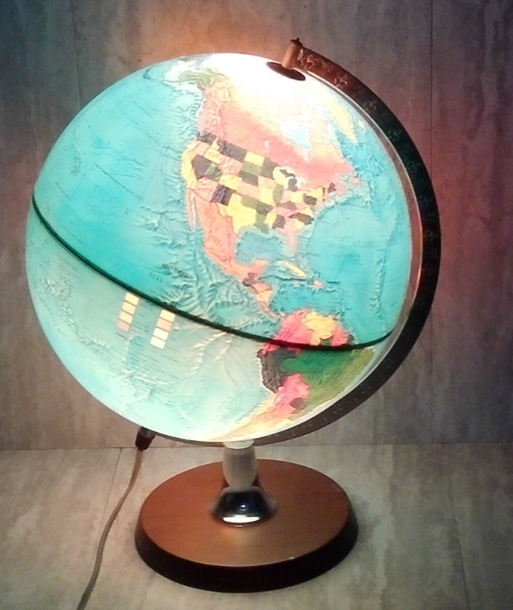 Vintage Hammond 1972 Scan-Globe A/S 1983 Edition Lighted