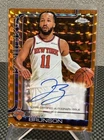 2025-26 Topps Chrome Jalen Brunson Auto Orange Geometric Refractor /25