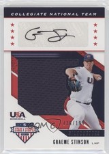 2019 Panini USA Baseball Stars & Stripes Jerseys 136/199 Graeme Stinson Auto w5b
