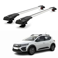 für Dacia Sandero III Stepway (2021-2026) Dachträger Querträger - 2 Stück Grau