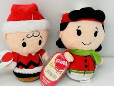 NWT Hallmark Itty-Bittys Peanuts Holiday Charlie Brown  Lucy Toys For Tots