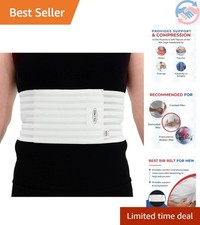 Breathable Elastic Rib Brace for Men, Ideal Compression Support Wrap/Belt for...