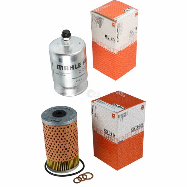 Mahle / Knecht Set Filterpaket Kraftstofffilter KL 19 ÖLfilter OX 34D-image