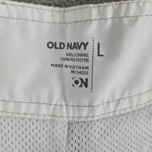 Old Navy Swimming Trunk Mens Large 36x11 Gray Mesh Lined Surf Beach Board Shorts - Picture 10 of 12