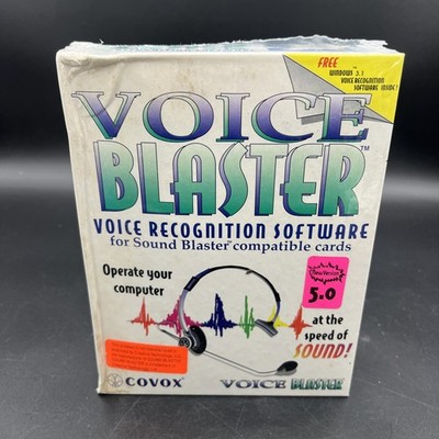 SEALED 5.25'' Floppy Disks VOICE BLASTER VOICE RECOGNITION SOFTWARE vintage