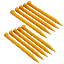 10Pcs Tent Ground Stakes Pegs Camping Soil Patio Gardening Heavy Duty Stake H