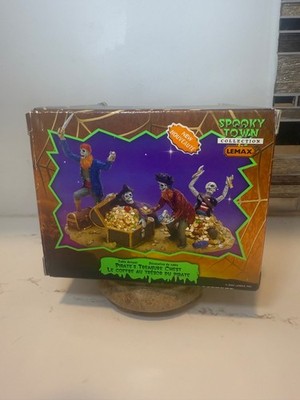 Lemax Spooky Town PIRATE'S TREASURE CHEST Figurine 2007 #73603 Retired NIB