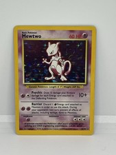 Pokémon TCG Mewtwo Base Set Holo Unlimited Rare 10/102 Englisch