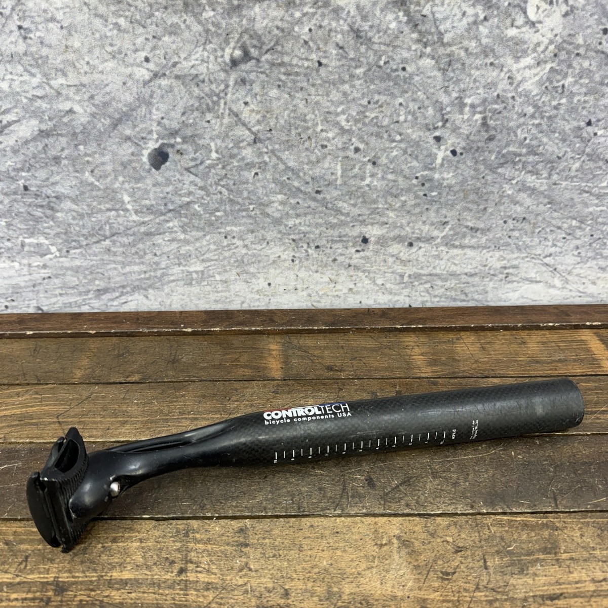 Control Tech Carbon Seatpost 31.6mm 13in Black USA Plain 225g Road