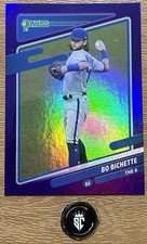 Bo Bichette 2021 Panini Donruss Team Nickname Variation Purple Holo #165
