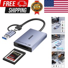 CFexpress Type B Card Reader with USB 3.2 Gen 2 10Gbps, USB-C USB-A 2-in-1 Ty...