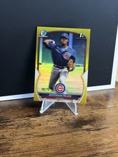2023 Bowman - Chrome Prospects Jefferson Rojas #BCP-70 Yellow Refractor /75 (RC)